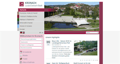Desktop Screenshot of kronach.de